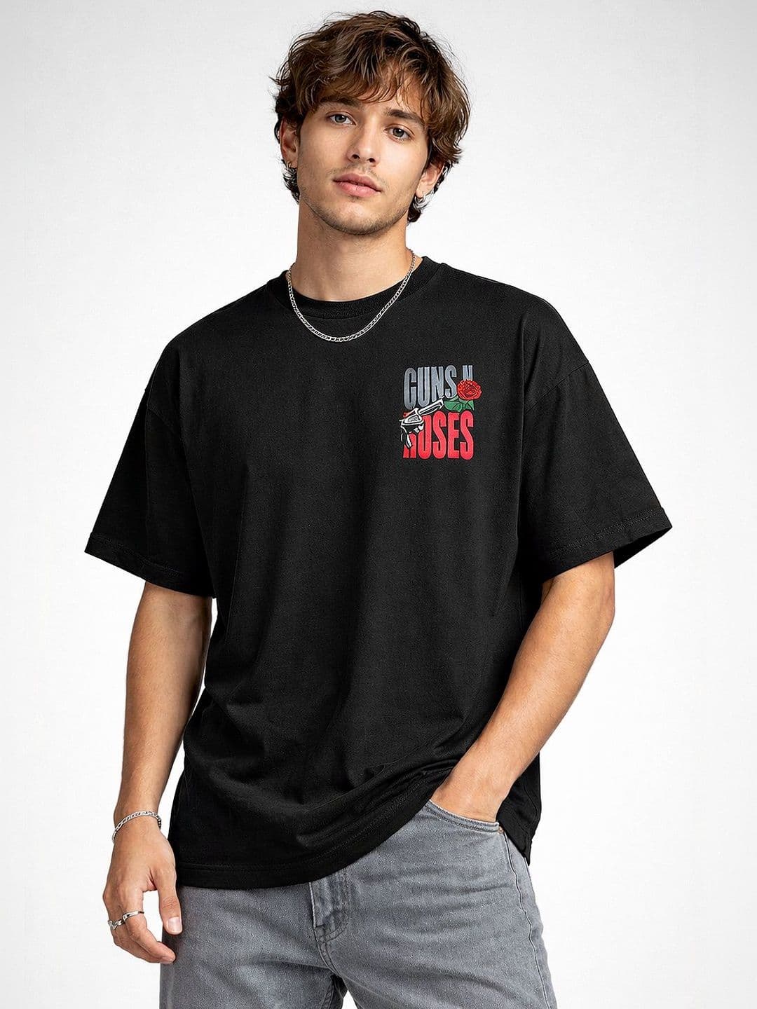 SZN Guns N' Roses Graphic Oversized T-shirt - view 1