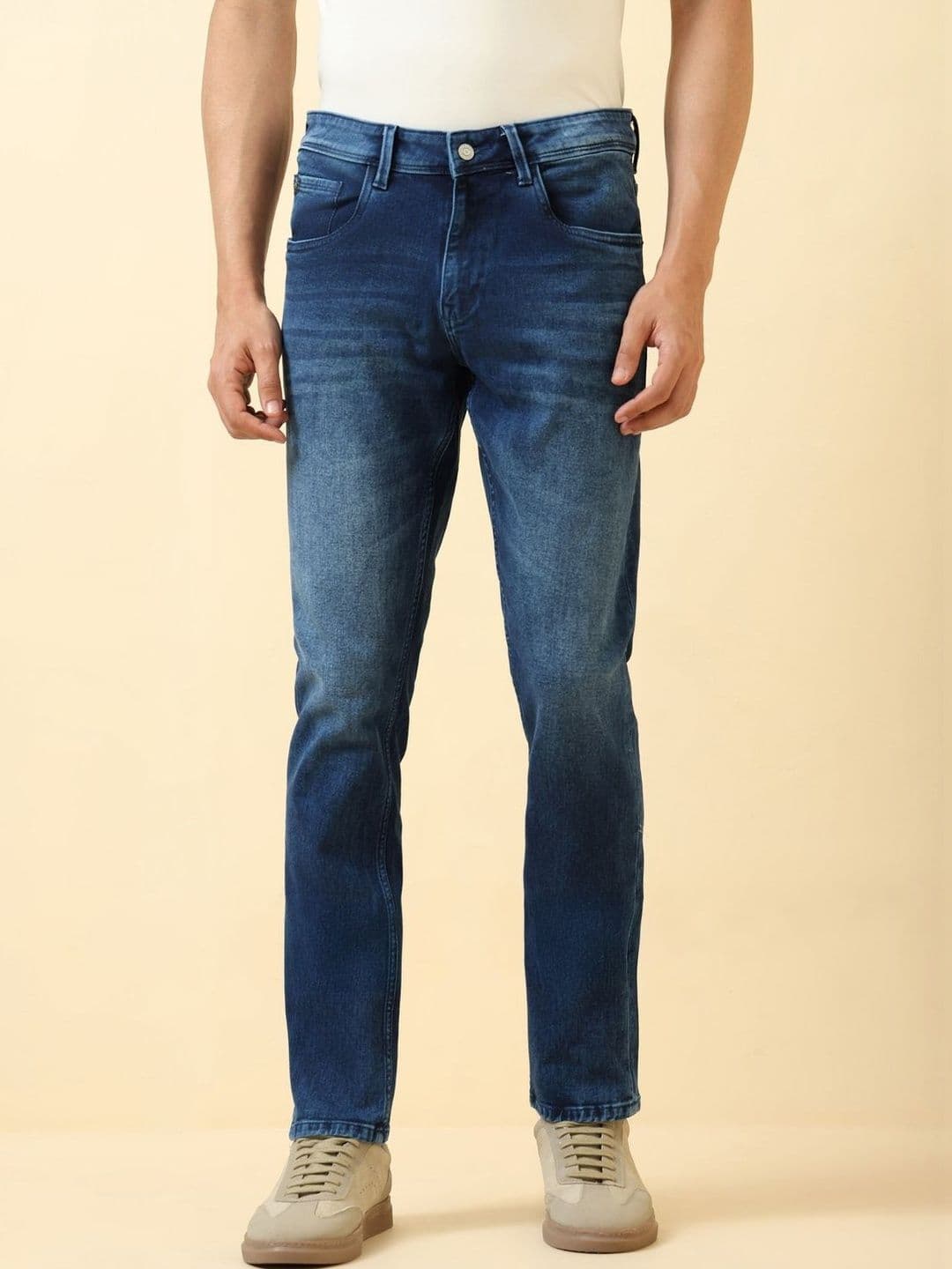 Allen Solly Men Slim Fit Mid-Rise Light Fade Jeans - view 1