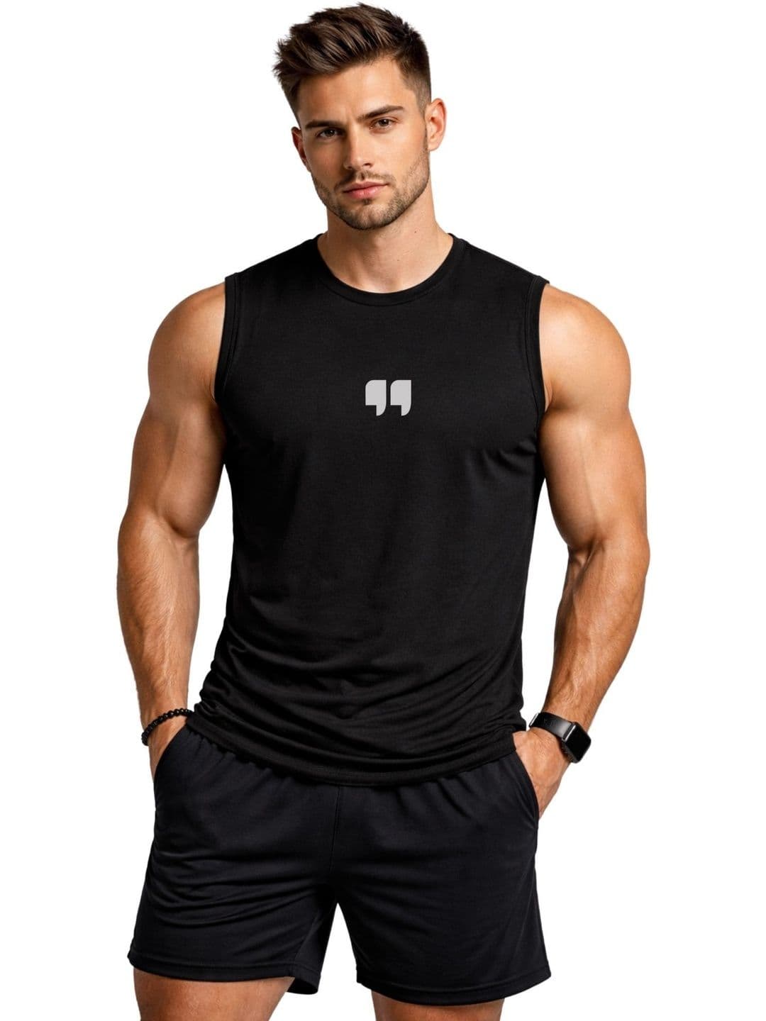 3Colors Printed Dri-FIT Sleeveless Innerwear Vests - view 1