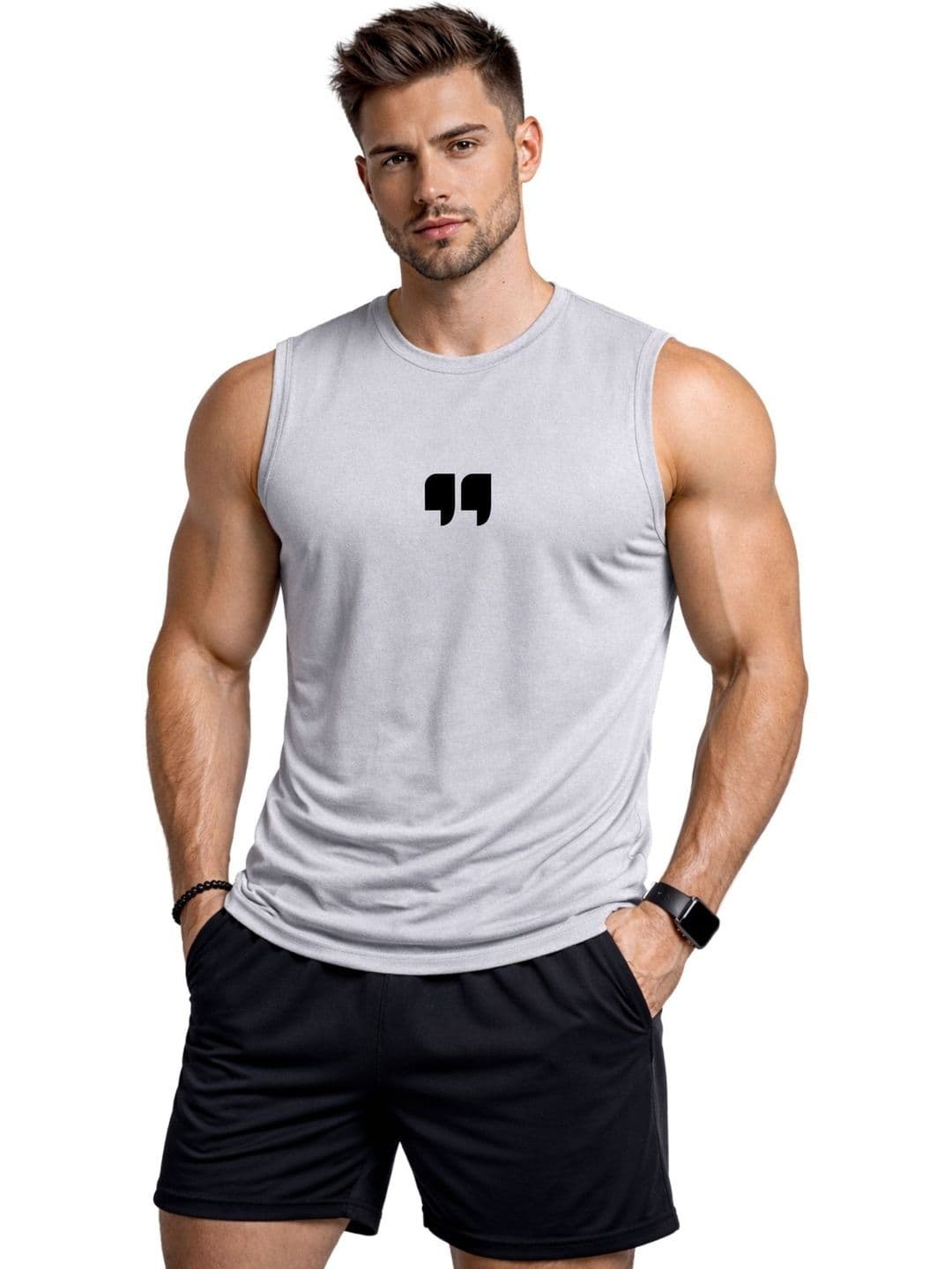 3Colors Printed Dri-FIT Sleeveless Innerwear Vests - view 1