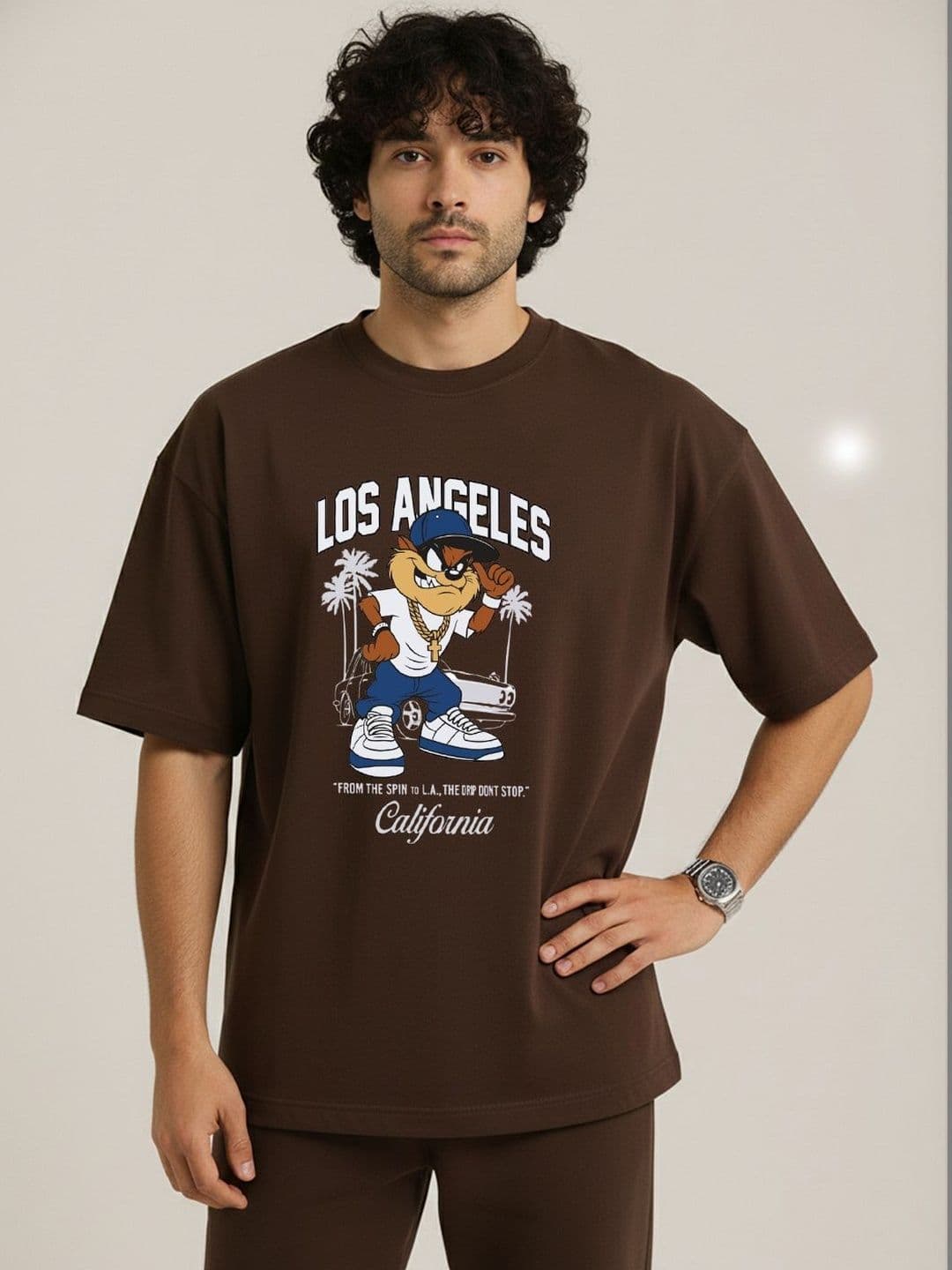 Organic Chics Men Looney Tunes Printed T-shirt - view 1