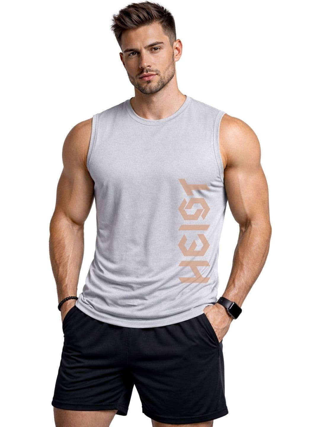 3Colors Printed Dri-FIT Sleeveless Innerwear Vests - view 1