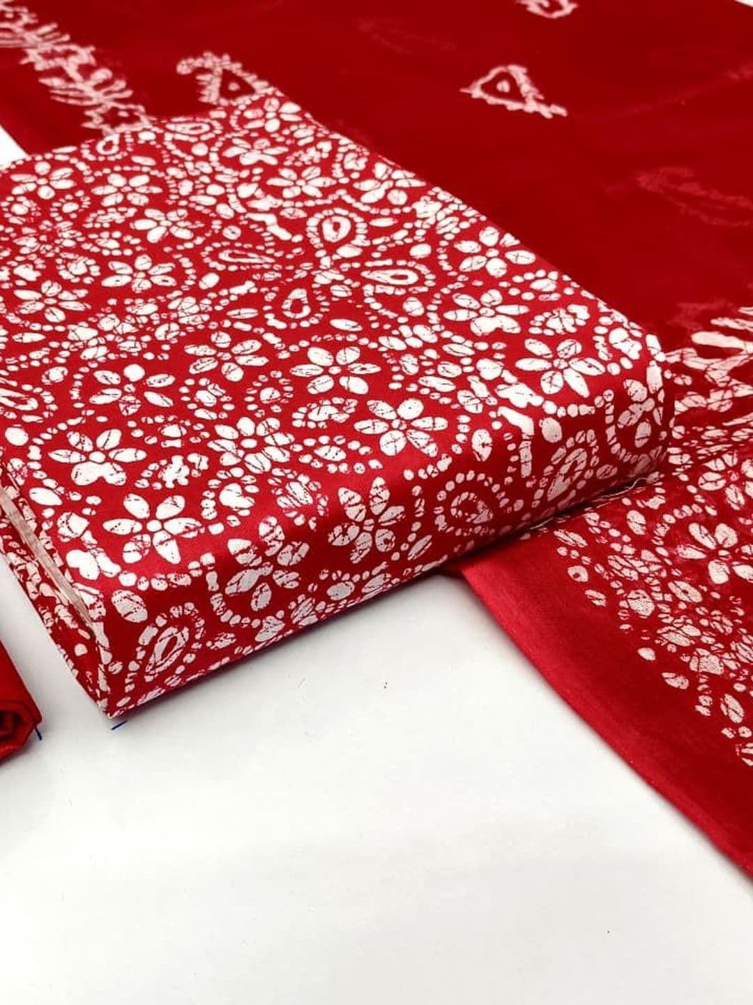 Keshar Printed Pure Cotton Unstitched Dress Material - view 1