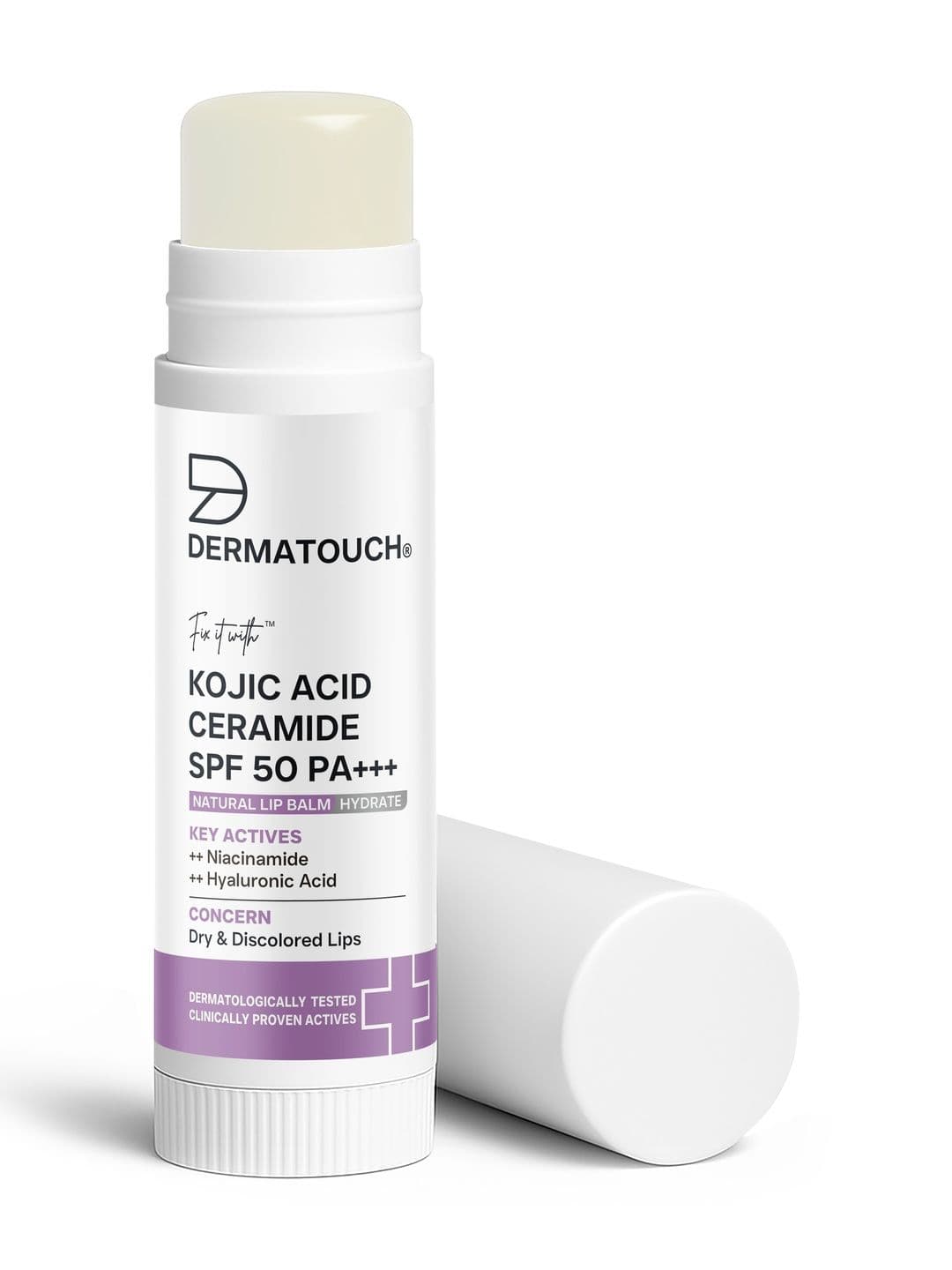Dermatouch Kojic Acid Ceramide SPF 50 PA+++ Natural Lip Balm - 5 g - view 1
