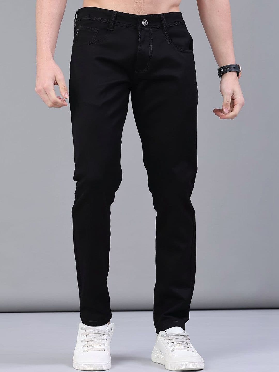 V-Mart Men Regular Fit Mid-Rise Stretchable Jeans - view 1