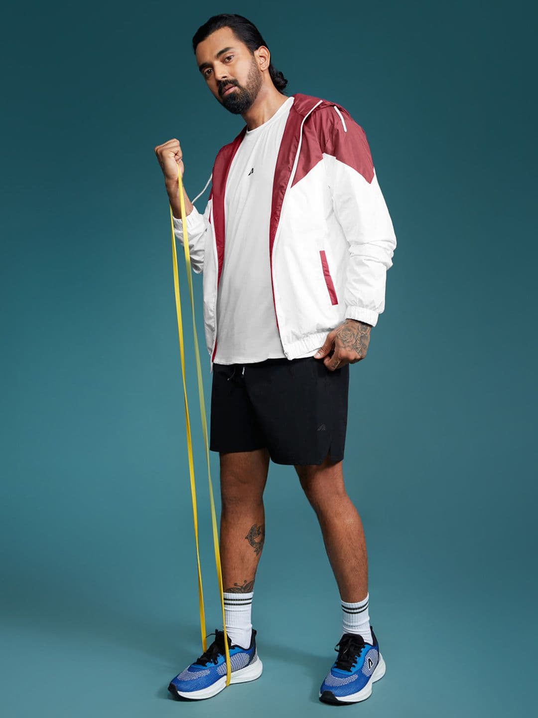 BOLDFIT Men Hooded Colourblocked Windcheater Jacket - view 1