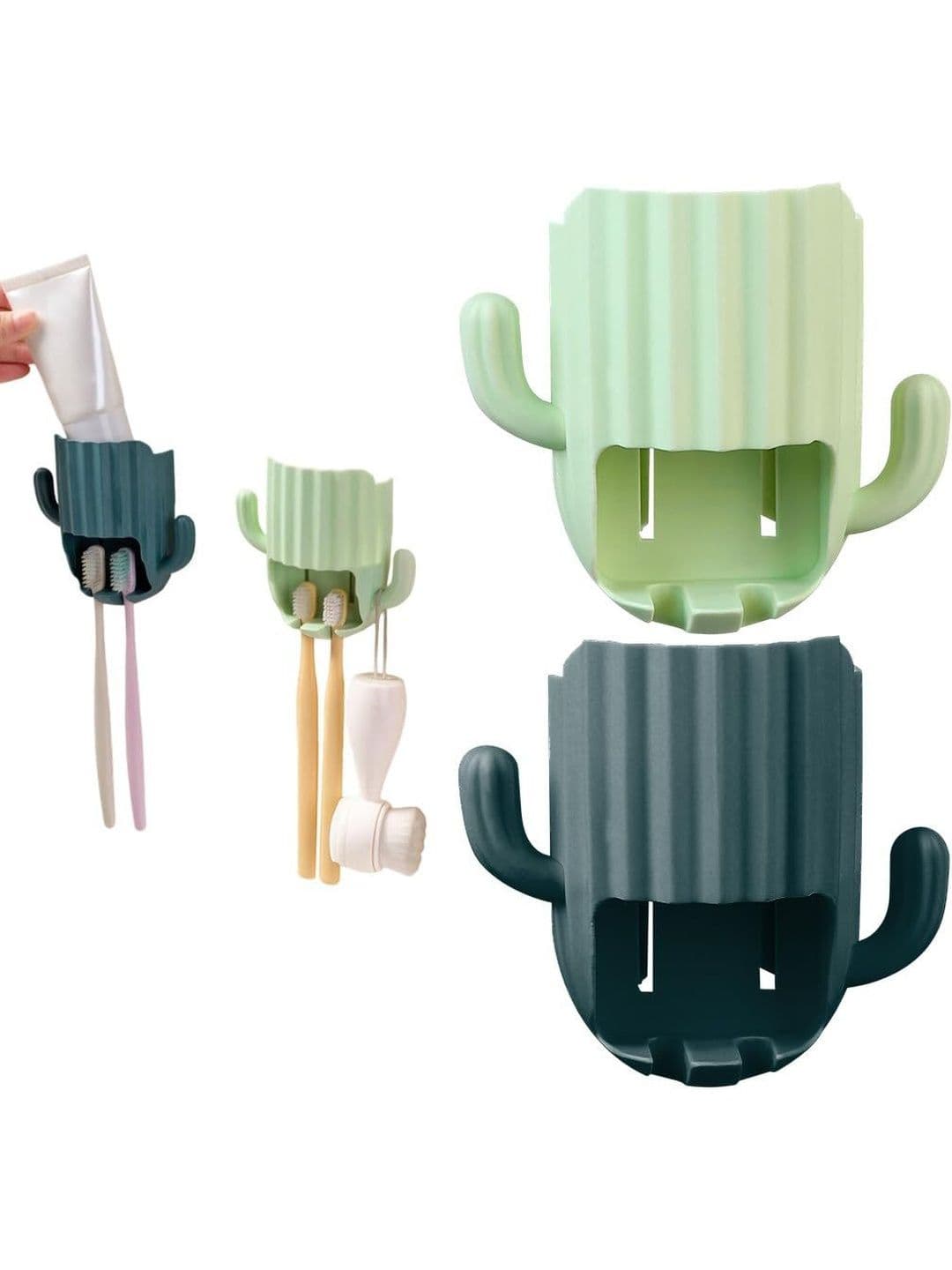 HASTHIP Multicoloured & Green 2 piece Textured Plastic - view 1