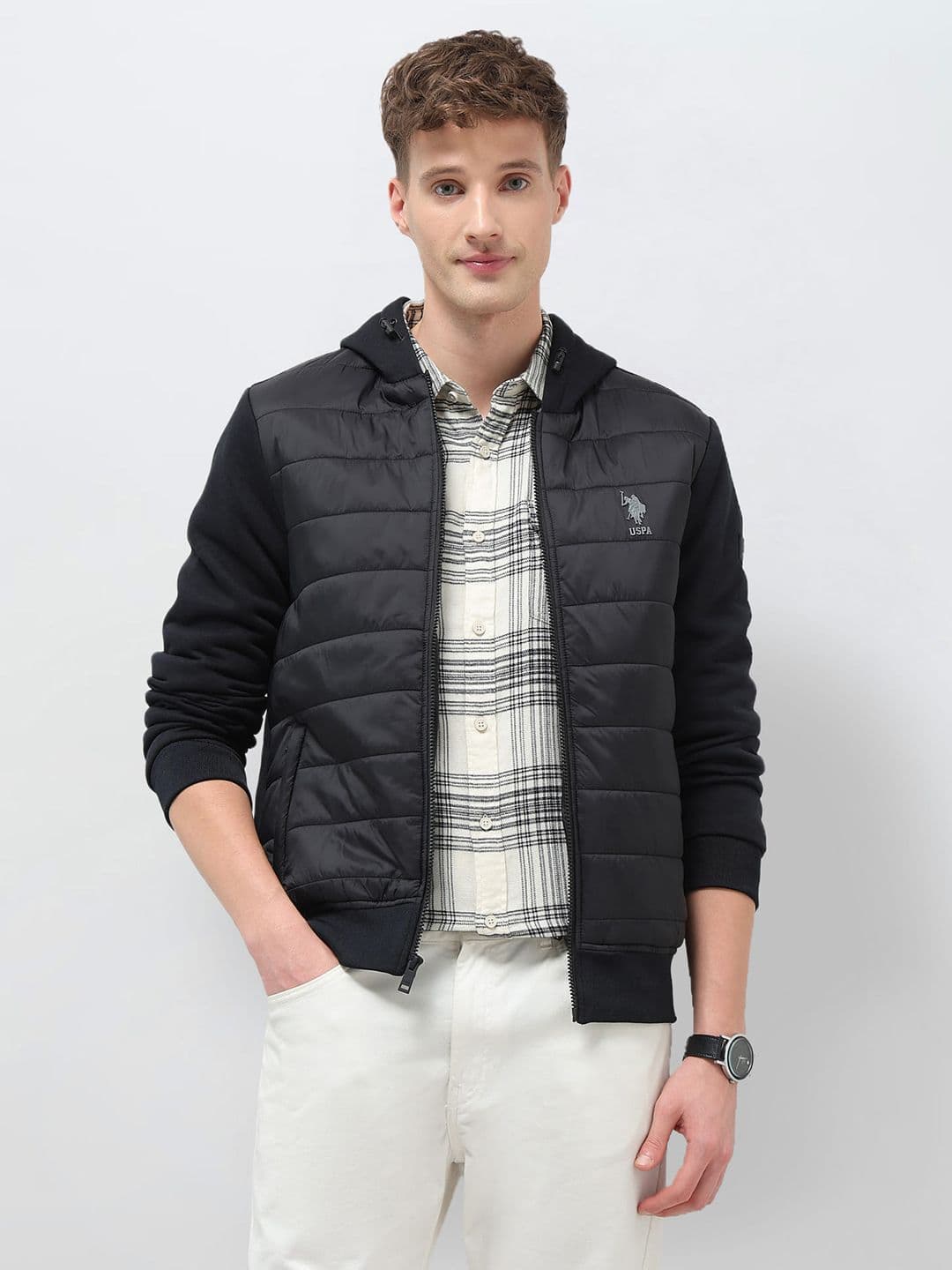 U.S. Polo Assn. Denim Co. Hooded Padded Jacket - view 1