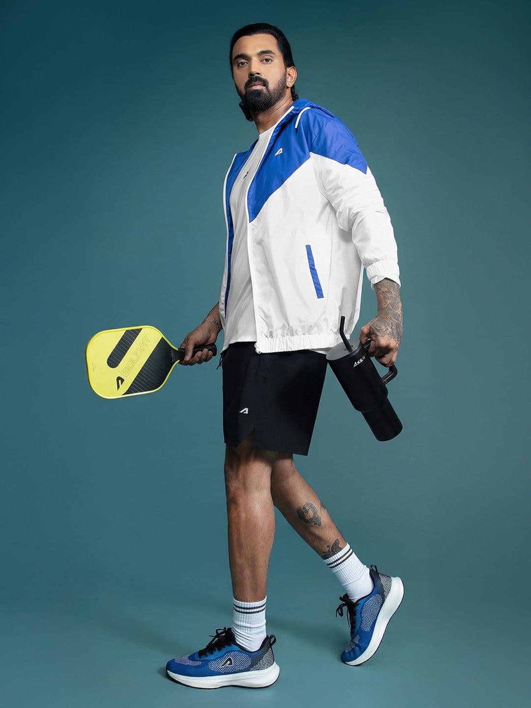 BOLDFIT Men Hooded Colourblocked Windcheater Jacket - view 1