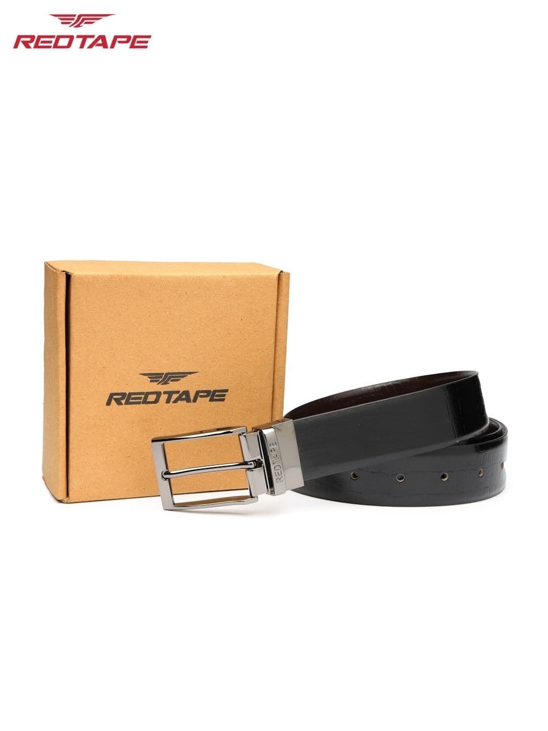 Red Tape Men Textured Leather Reversible Formal Belt - view 1