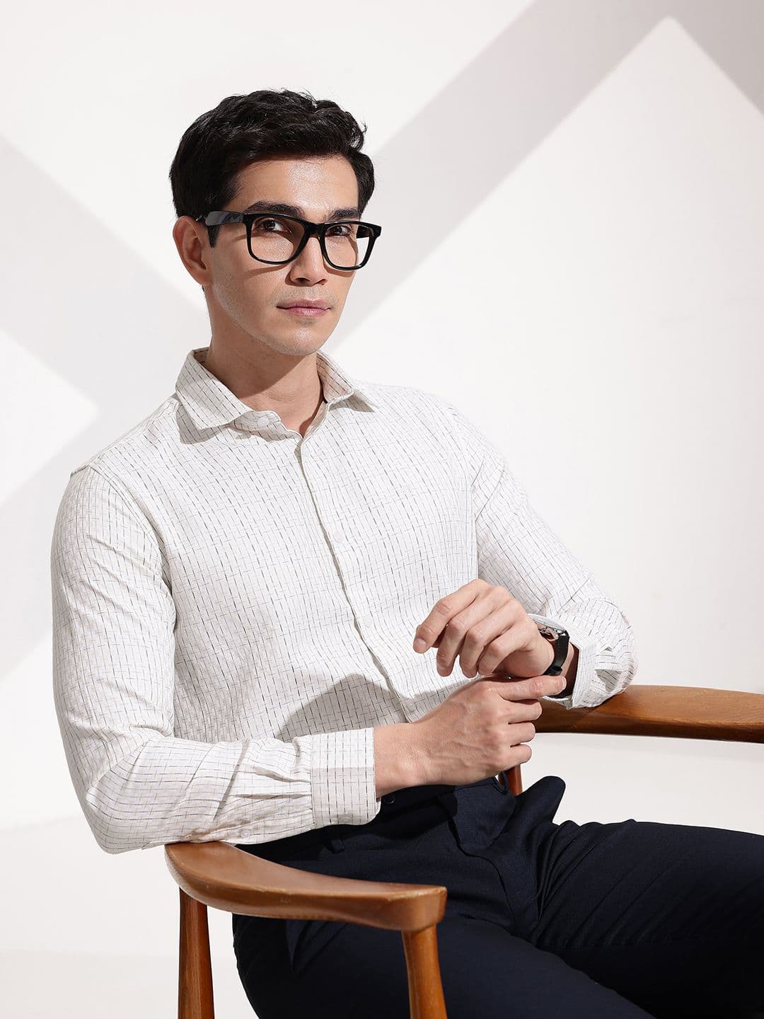 INVICTUS Slim Fit Micro Checked Formal Shirt - view 1