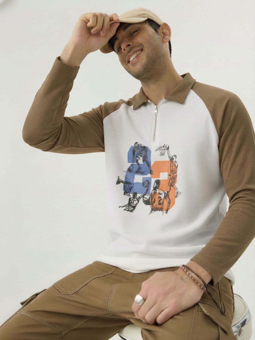 Mobox Men Printed Polo Collar T-shirt - view 1