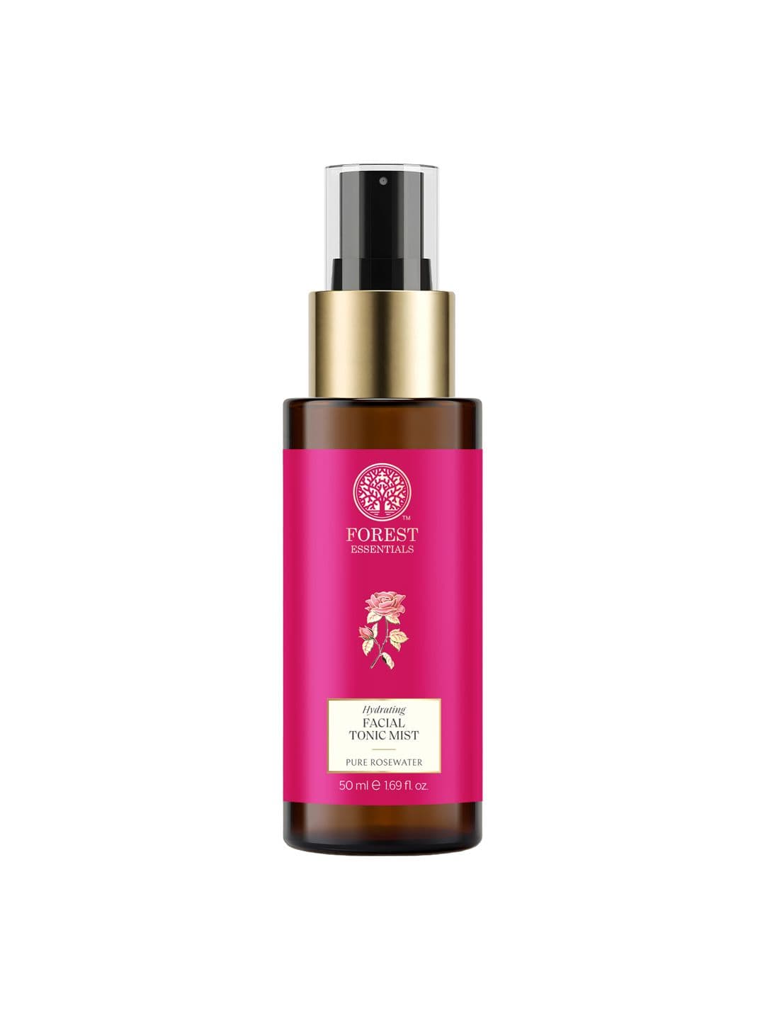 Forest Essentials Travel Size Facial Tonic Mist Pure Rosewater Refreshing Face Toner- 50ml - view 1