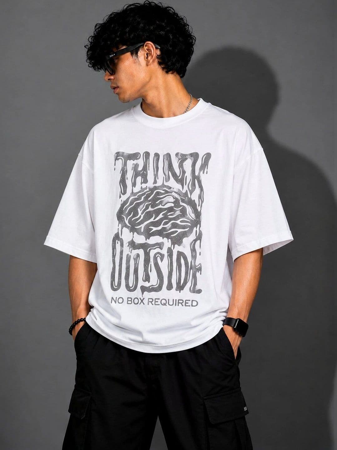 HERE&NOW Men Typography Printed T-shirt - view 1
