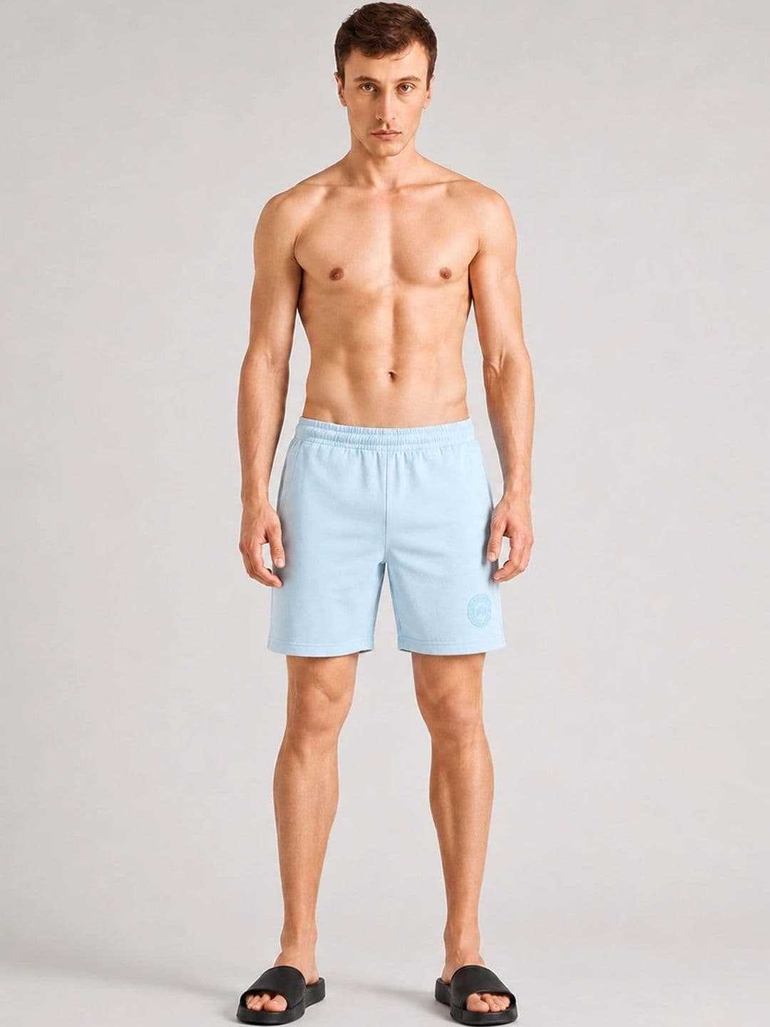 Pepe Jeans Men Solid Mid-Rise Lounge Shorts - view 1