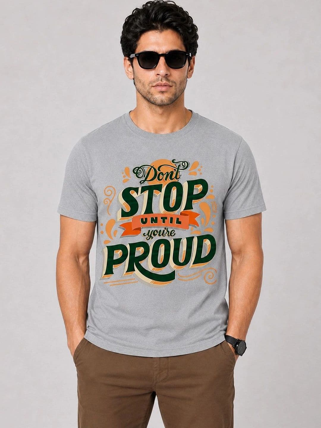 KAVYARA Men Typography Printed T-shirt - view 1