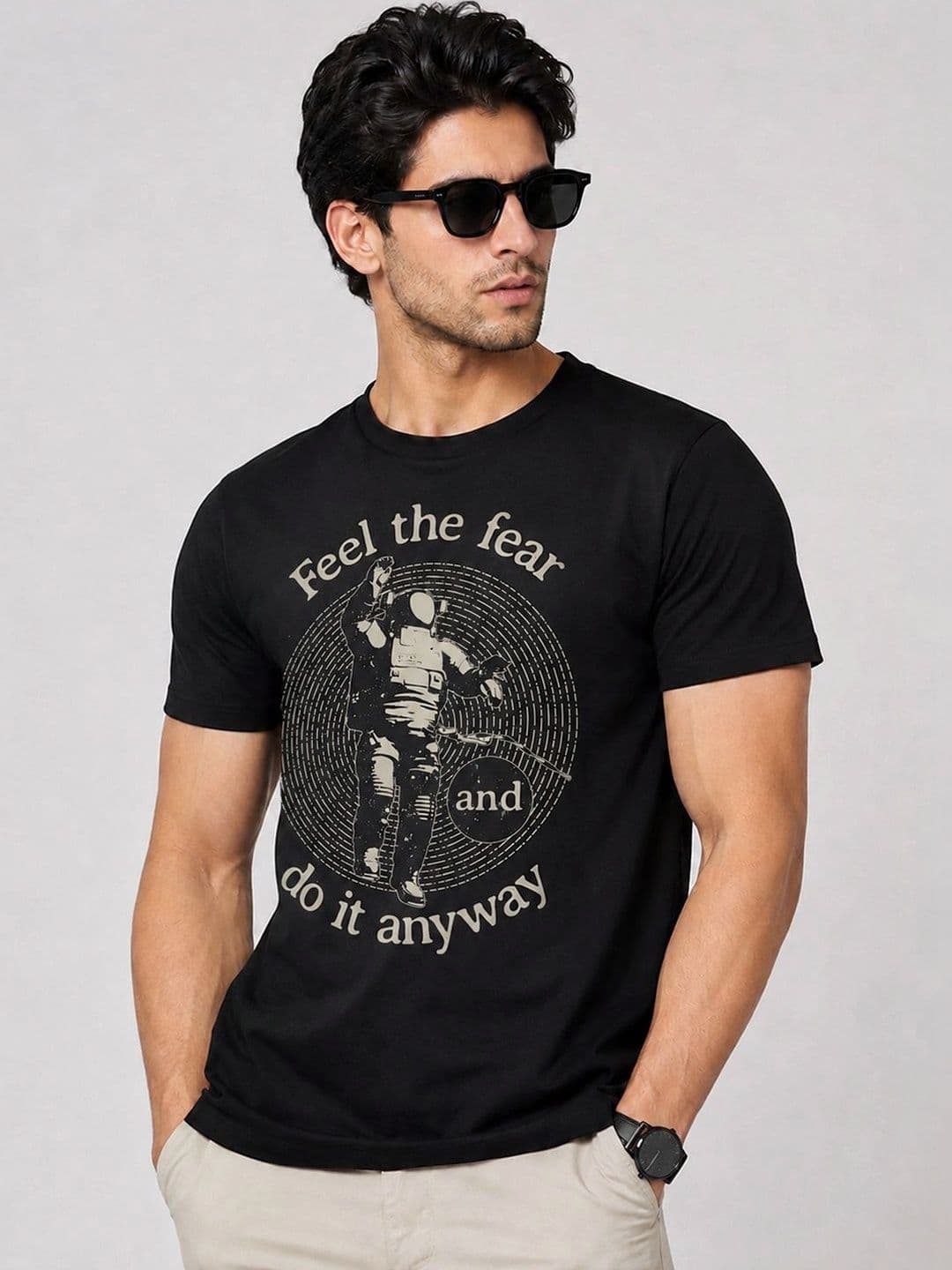 KAVYARA Men Typography Printed T-shirt - view 1