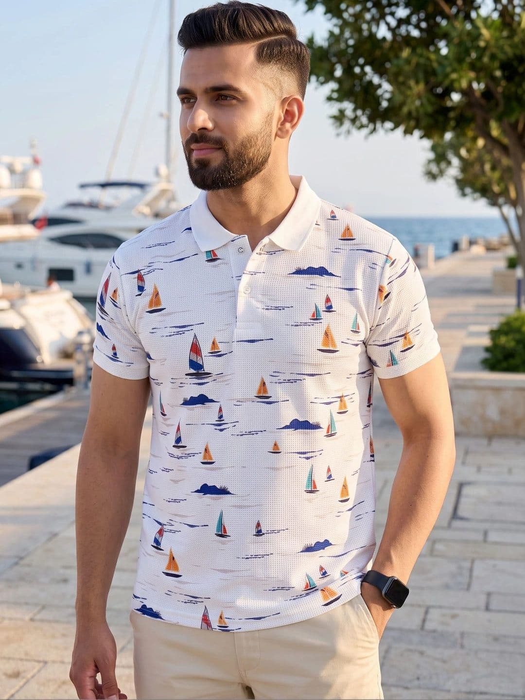 Tshirts Buddy Men Printed Polo Collar T-shirt - view 1