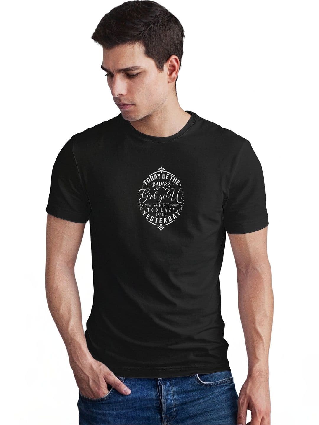 Seekbuylove Men Typography Printed Bio Finish T-shirt - view 1