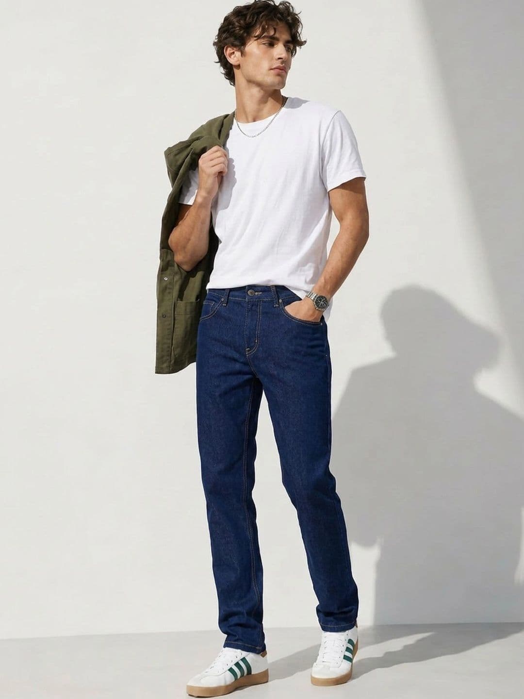 Styli Men Regular Fit Mid-Rise Stretchable Jeans - view 1