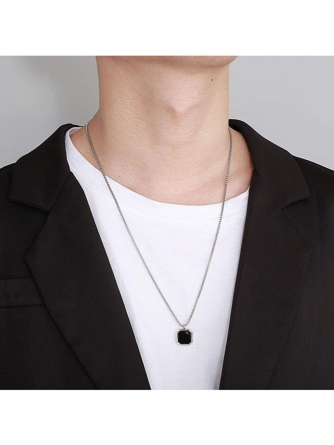 SALTY Midnight Charisma Stainless Steel Neck Chain Pendant for Men & Boys - view 1