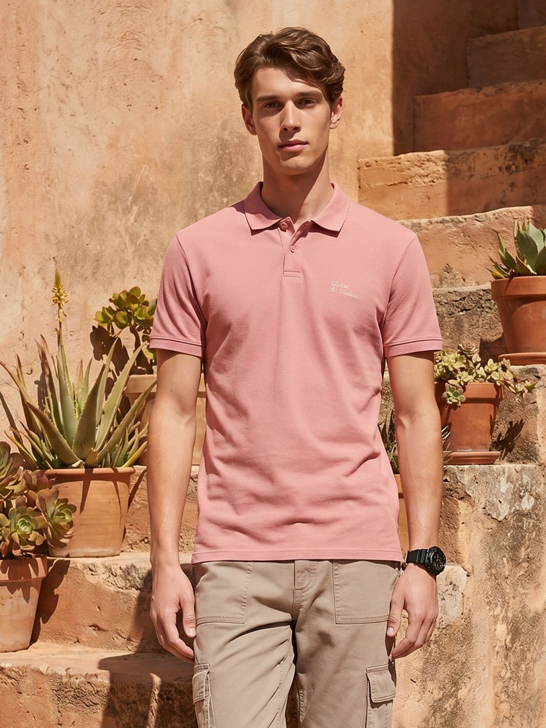Mast & Harbour Polo Collar T-shirt - view 1