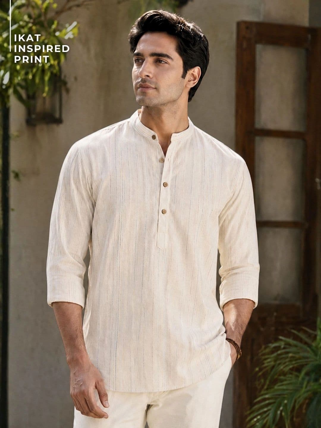 DENNISON Men Striped Kurta - view 1