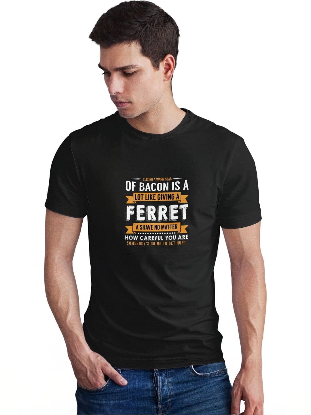 Seekbuylove Men Typography Printed Bio Finish T-shirt - view 1