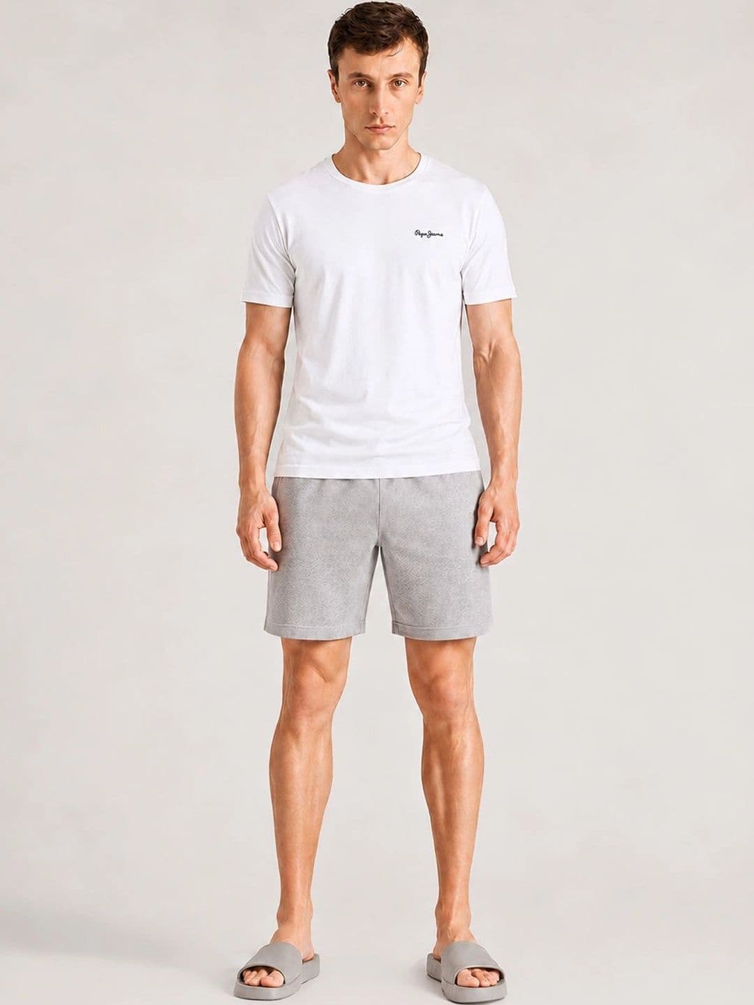 Pepe Jeans Men Crew Neck Relaxed Fit Lounge Tshirts - view 1
