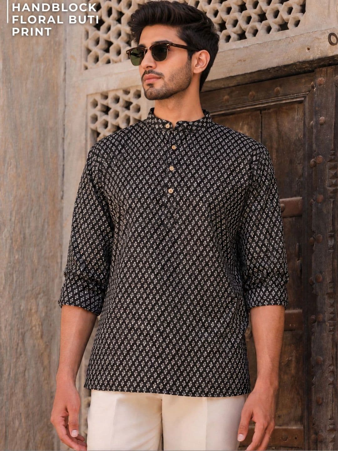 DENNISON Men Ethnic Motifs Printed Indie Prints Kurta - view 1