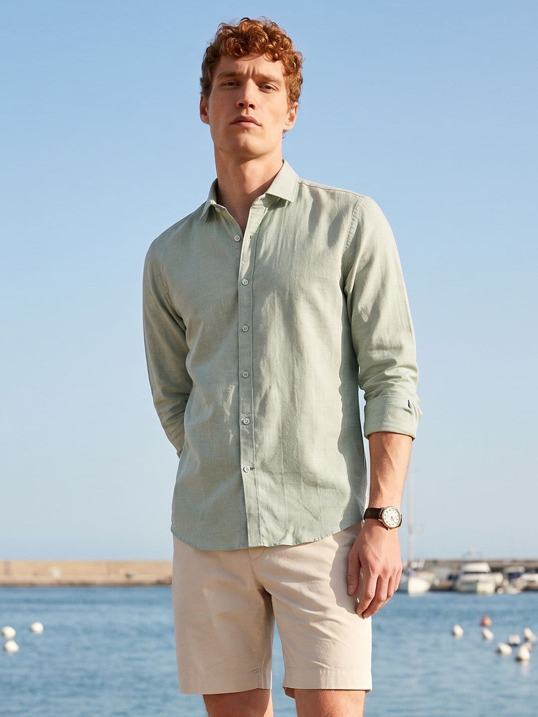 Mast & Harbour Spread Collar Casual Shirt - view 1