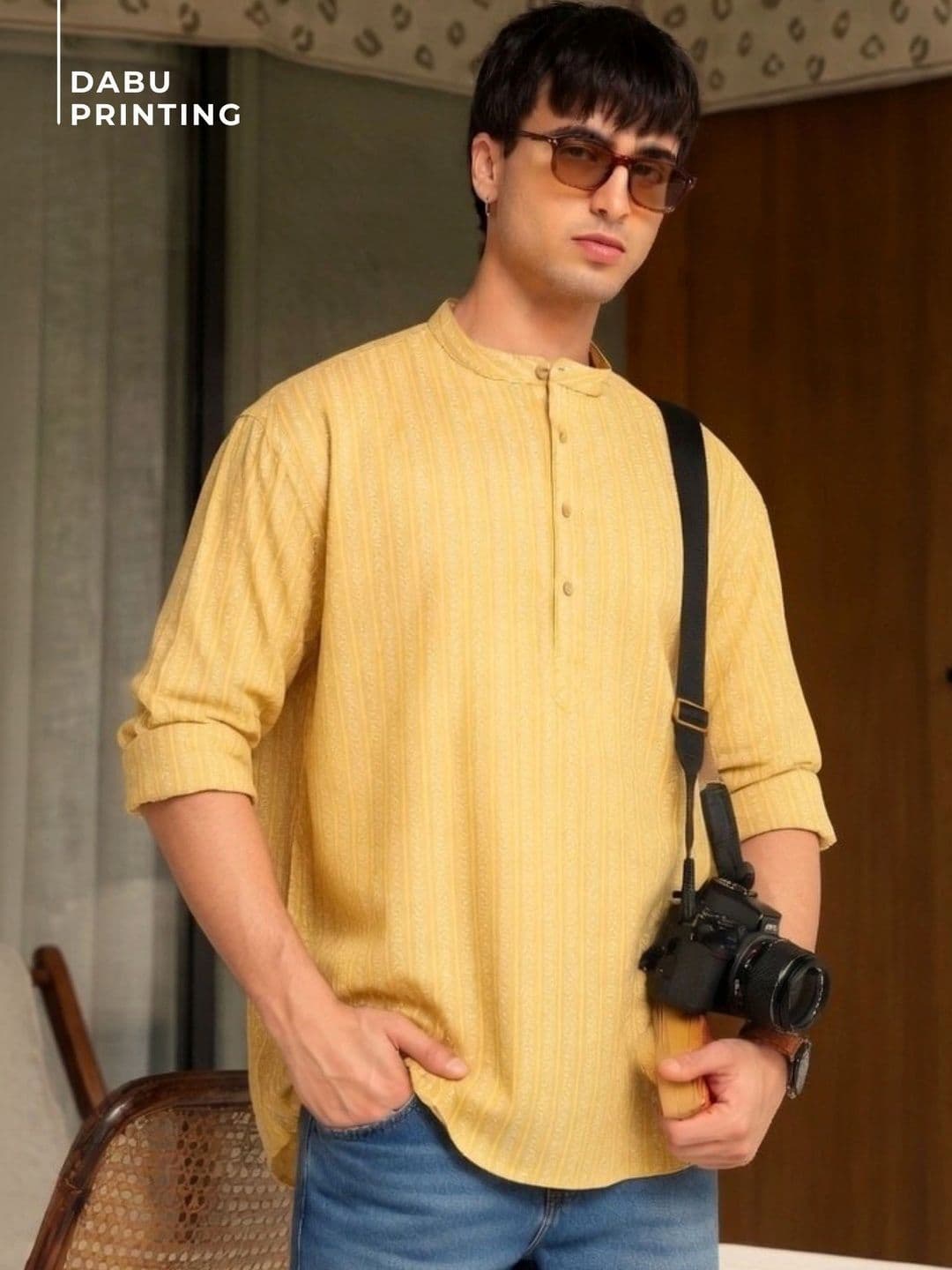 DENNISON Men Ethnic Motifs Printed Indie Prints Kurta - view 1
