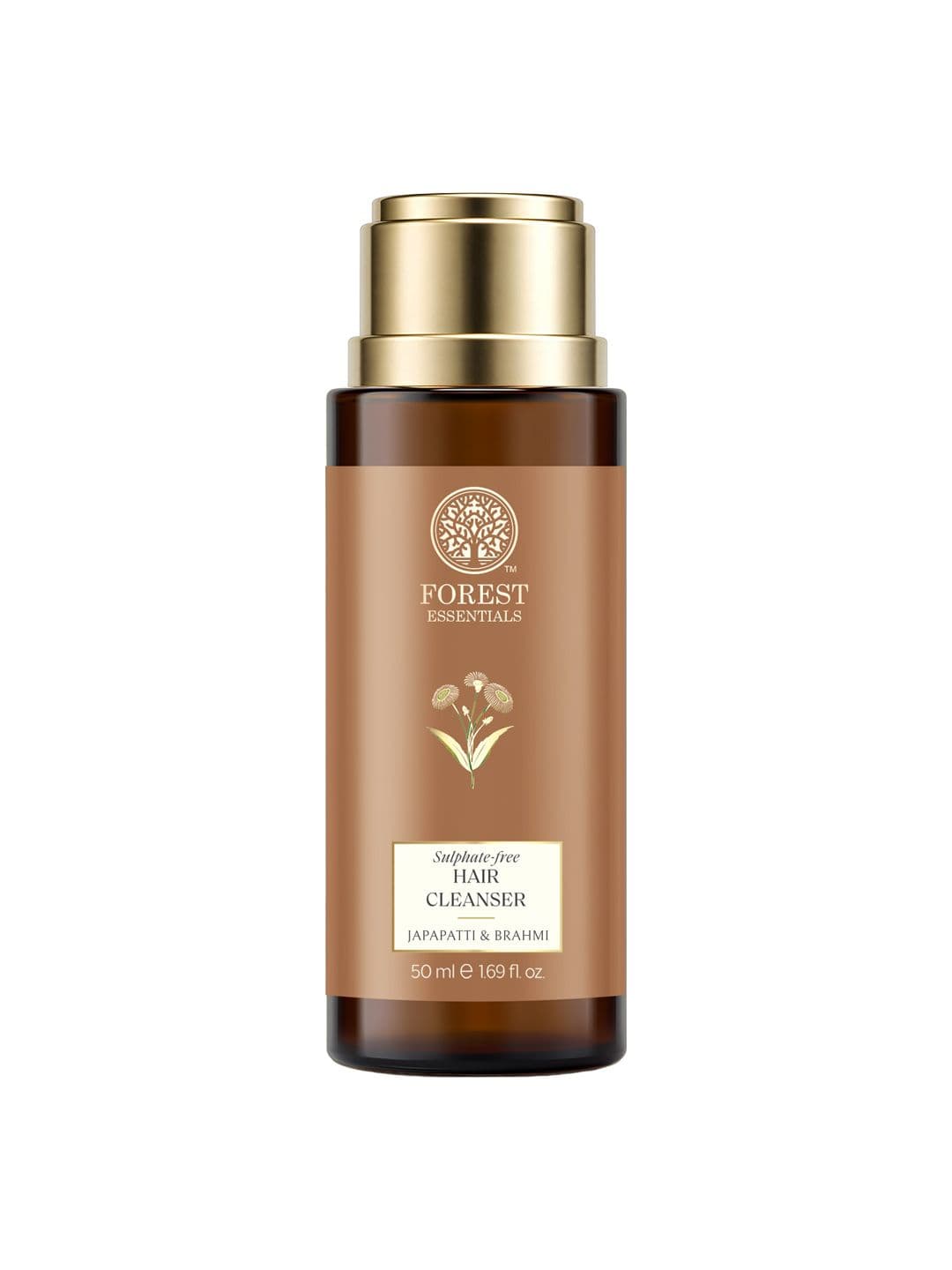 Forest Essentials Hair Cleanser Japapatti & Brahmi Shampoo For Dry & Frizzy Hair - 50ml - view 1