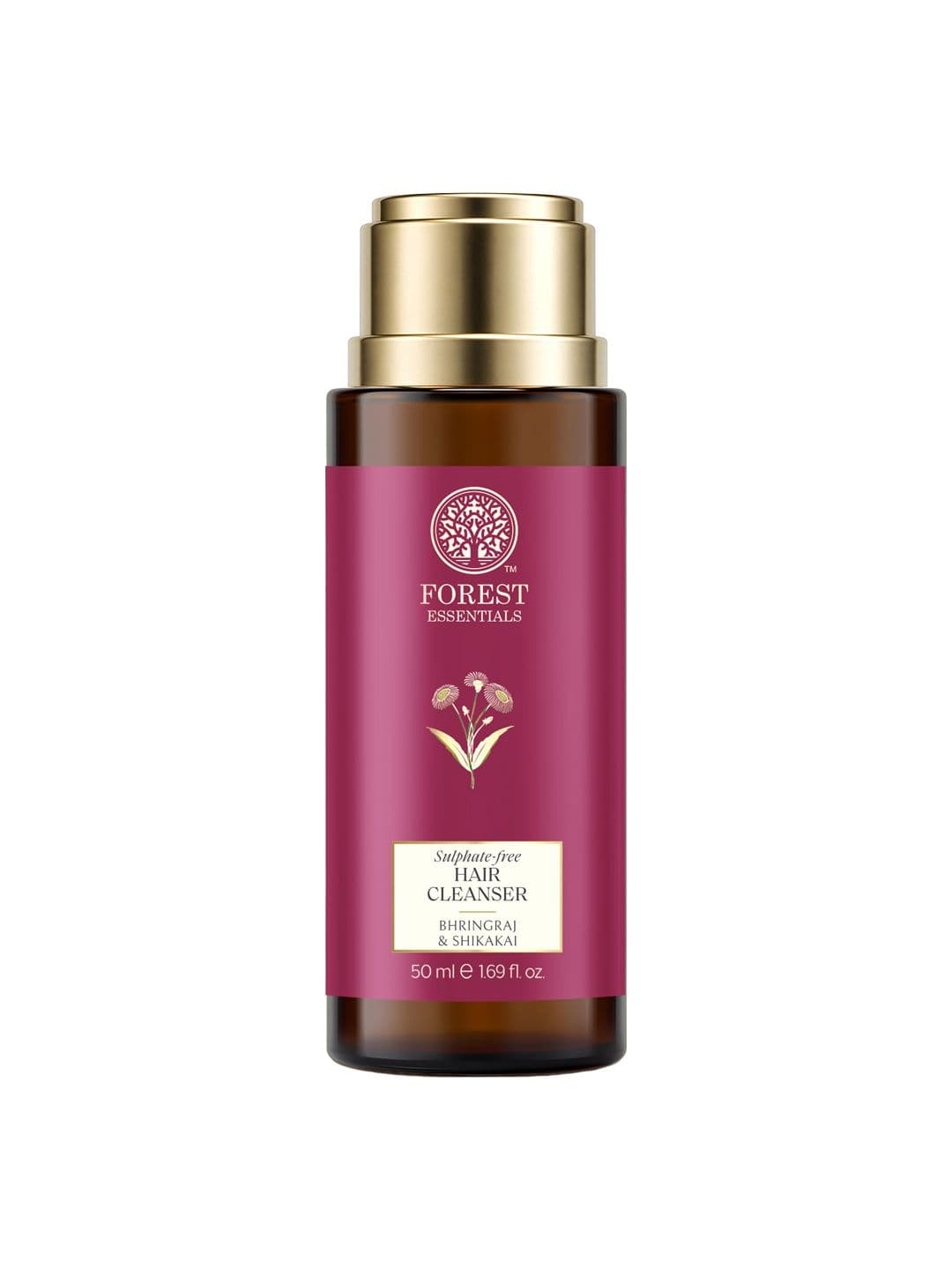 Forest Essentials Hair Cleanser Bhringraj & Shikakai Shampoo for Hair Fall & Dandruff 50ml - view 1