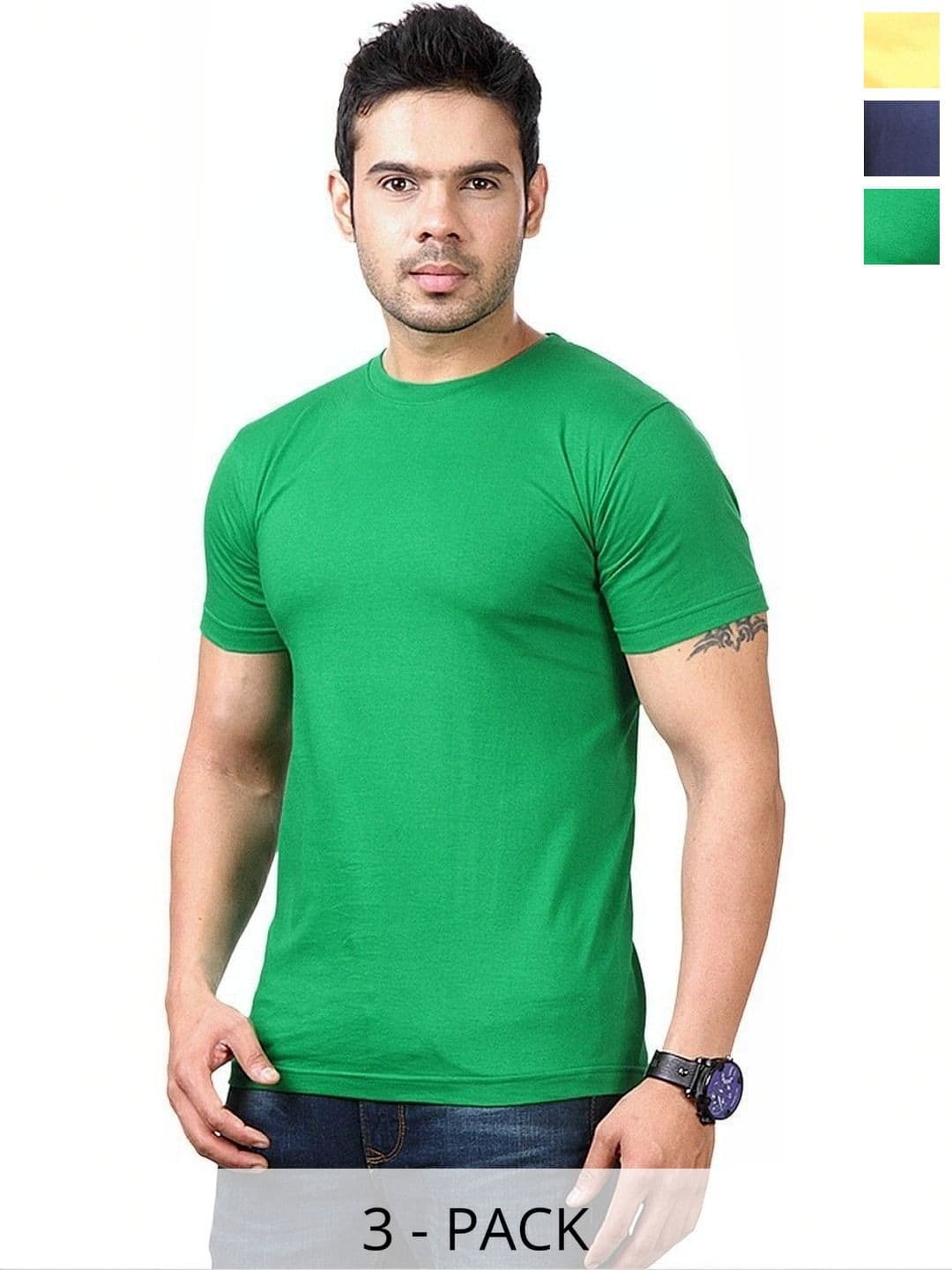 FUNKY GUYS Men 3 Slim Fit T-shirt - view 1