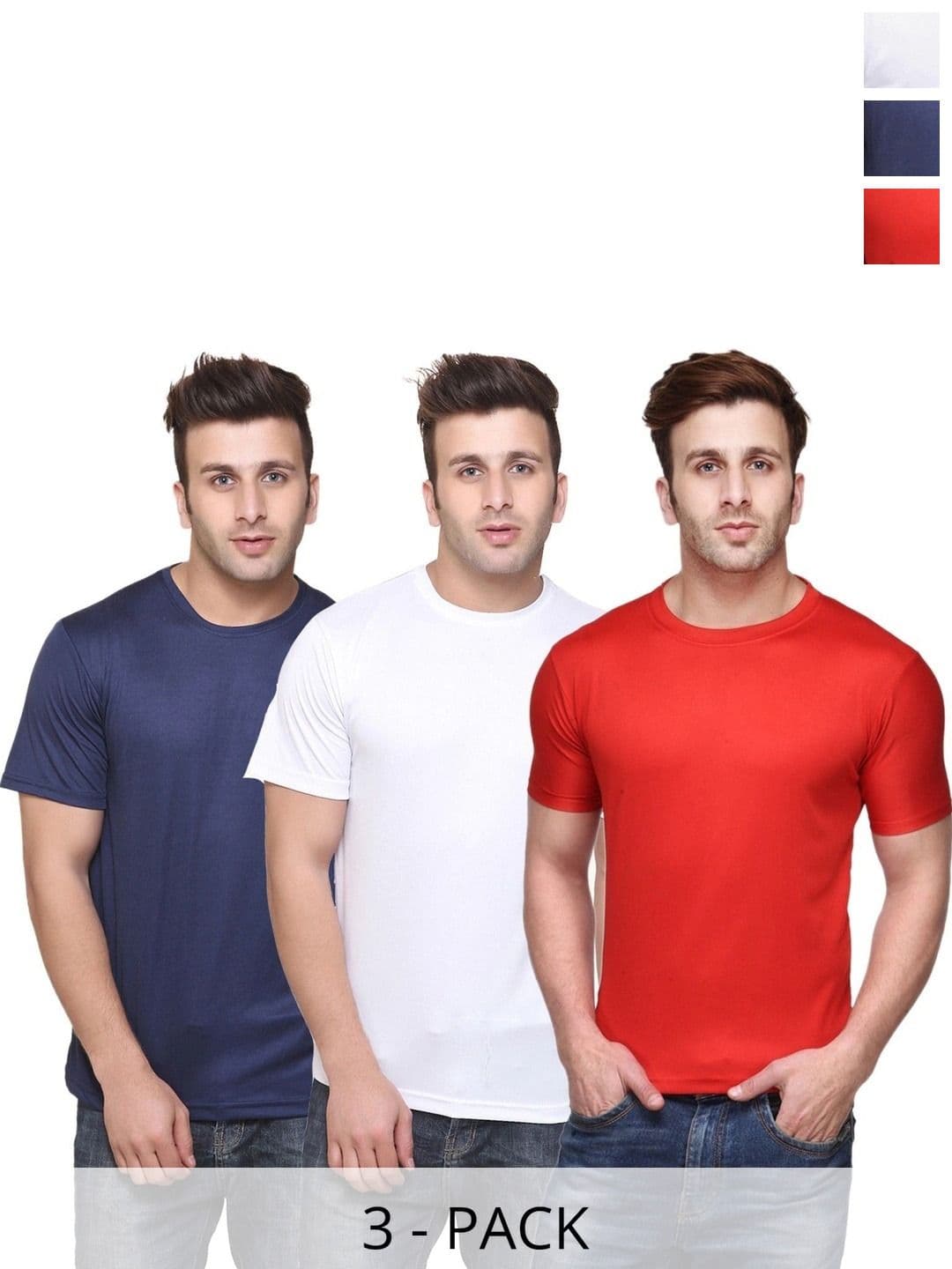 FUNKY GUYS Men 3 Slim Fit T-shirt - view 1