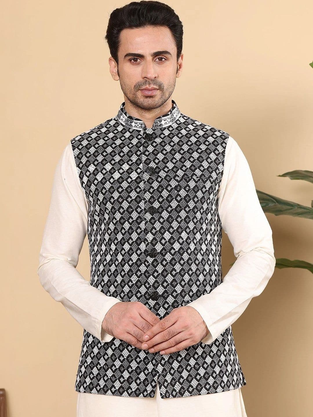 Anouk Woven Design Nehru Jackets - view 1