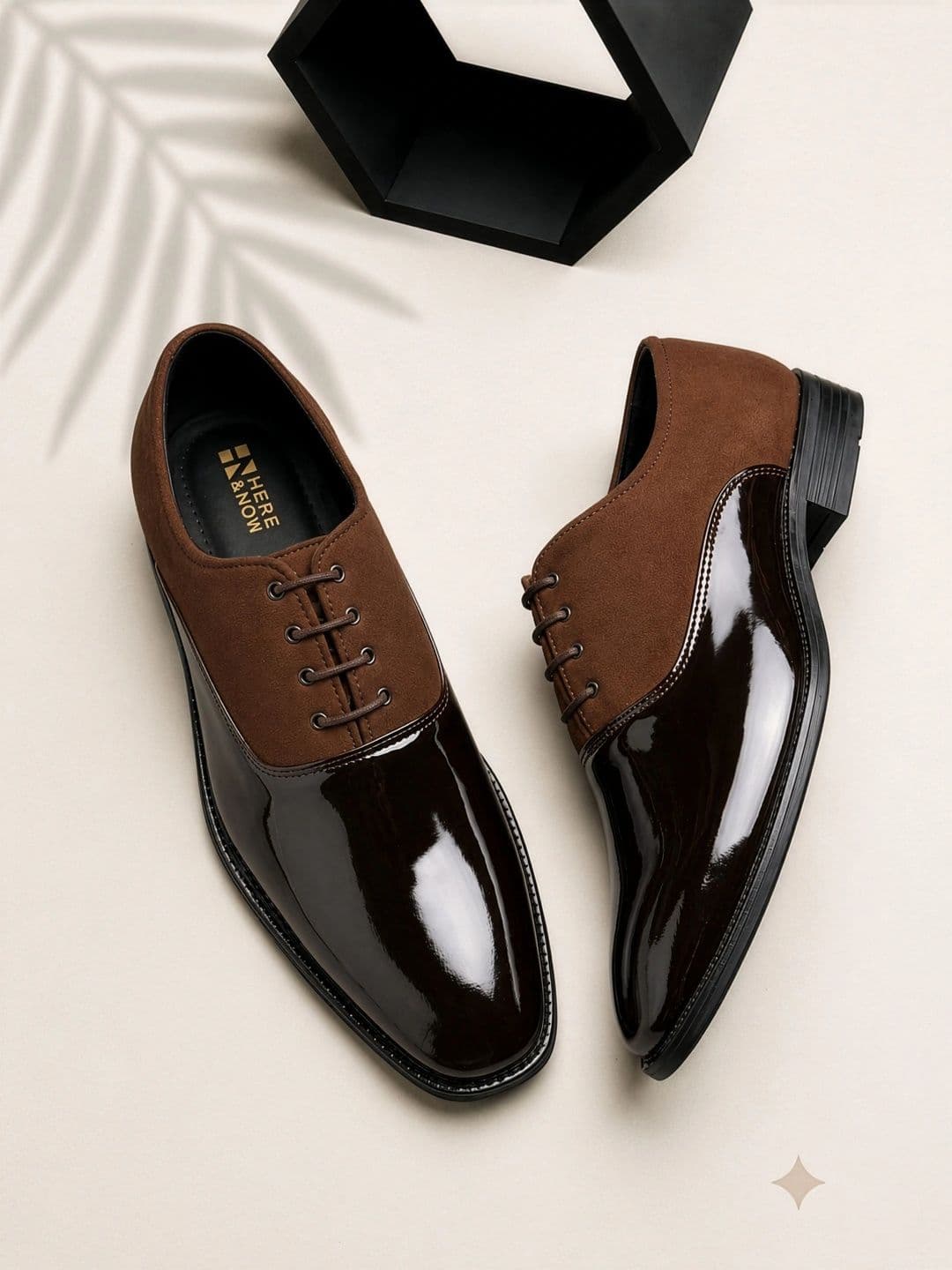 HERE&NOW Men Round Toe Lace-Ups Formal Derbys - view 1