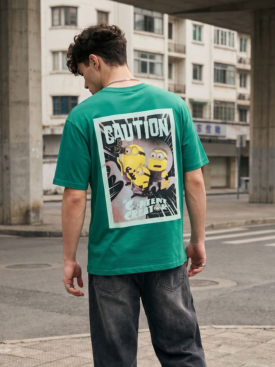 Minions by Kook N Keech Men Minions Printed T-shirt - view 1