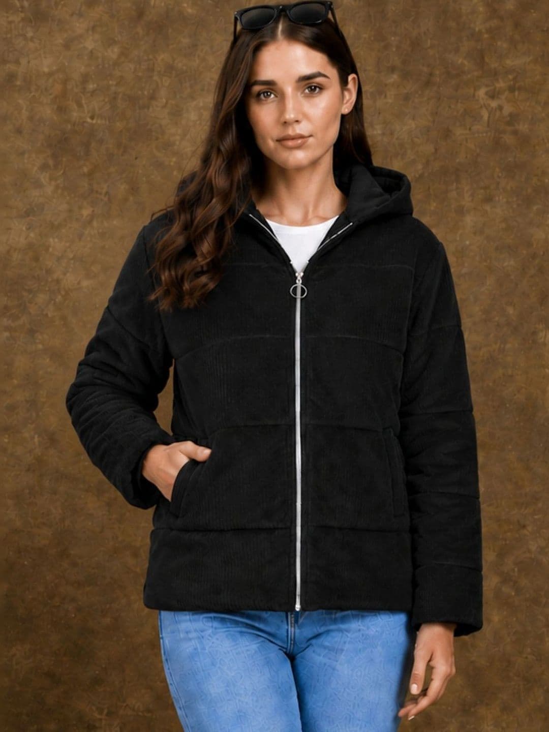 ORIEX THE ORIGINAL FASHION Women Corduroy Puffer Jacket - view 1