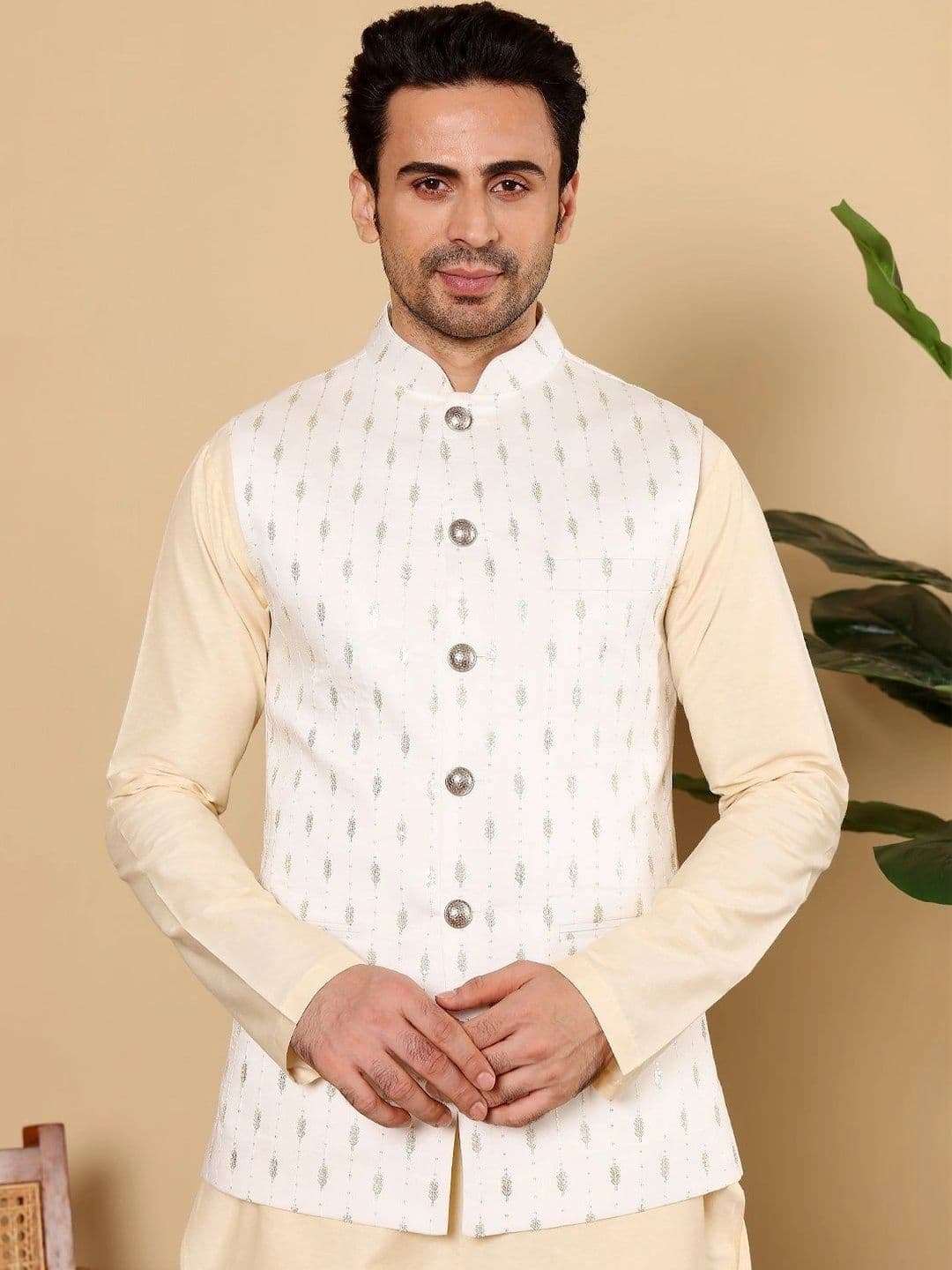 Anouk Woven Design Nehru Jackets - view 1