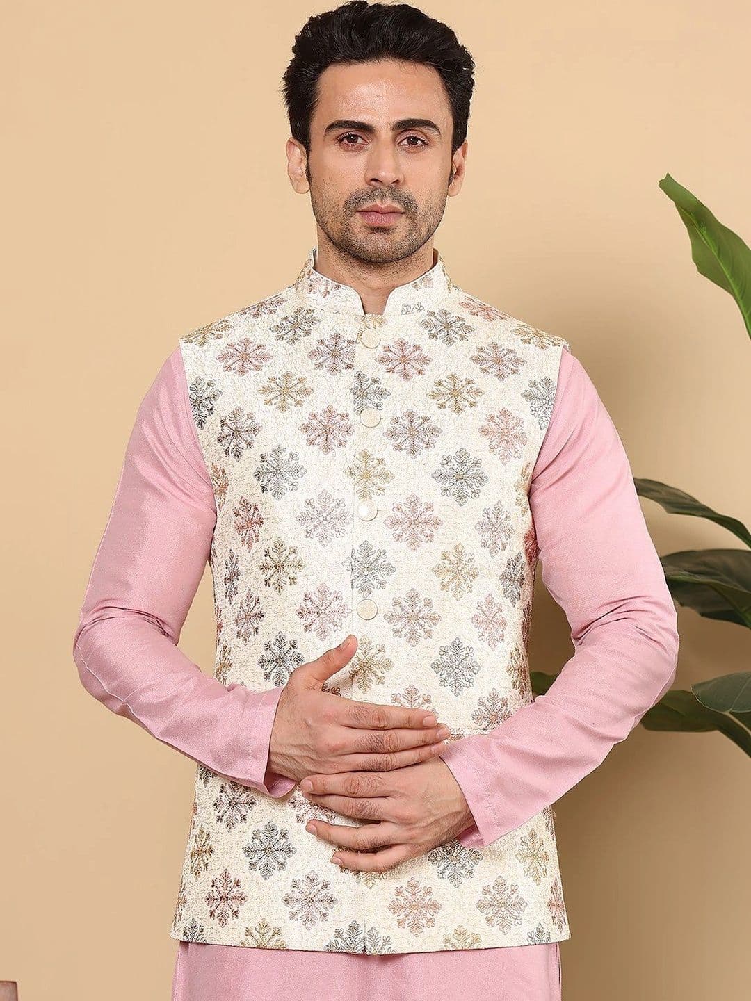 Anouk Woven Design Nehru Jackets - view 1