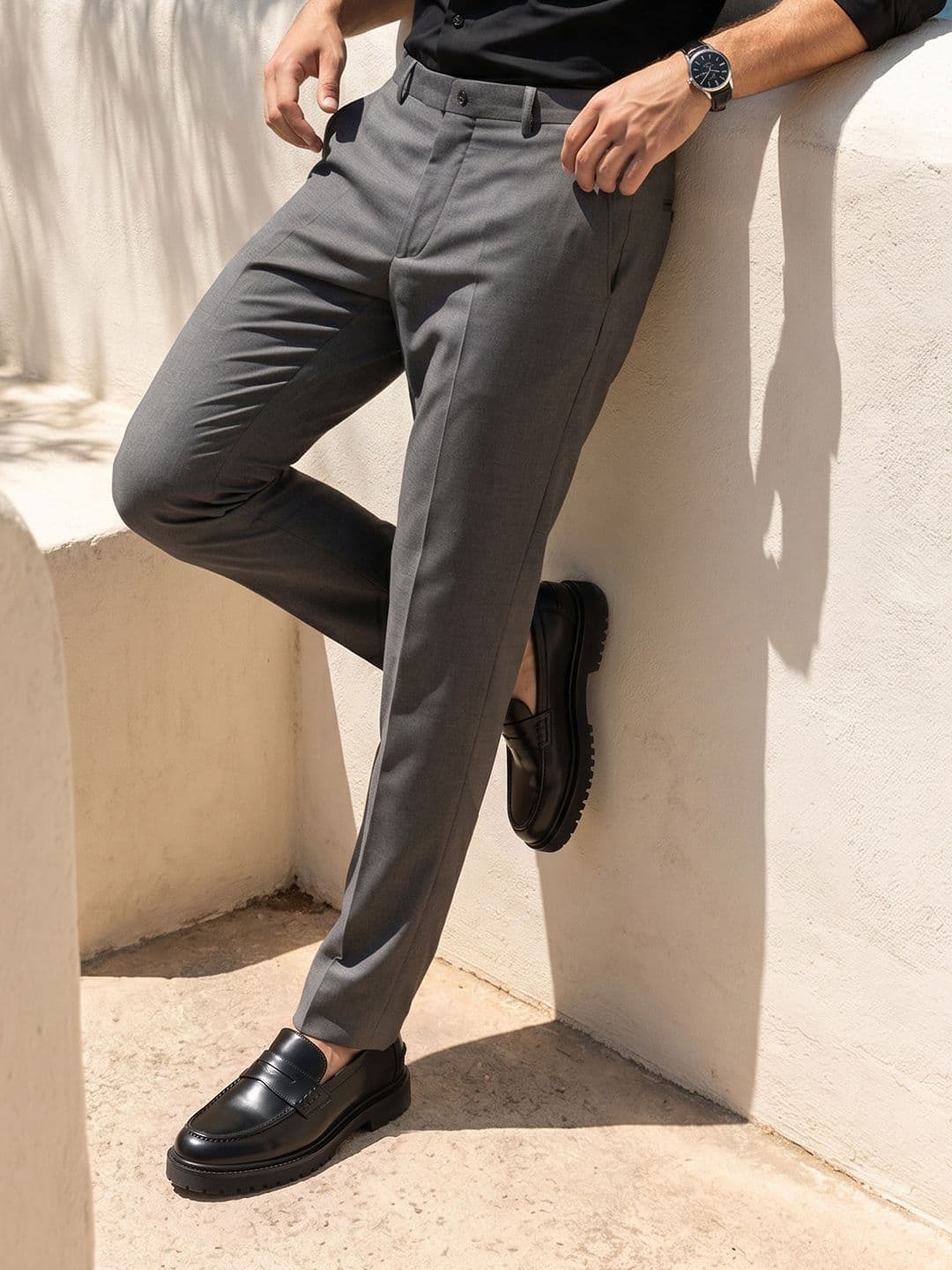 INVICTUS Men Woven Formal Trousers - view 1