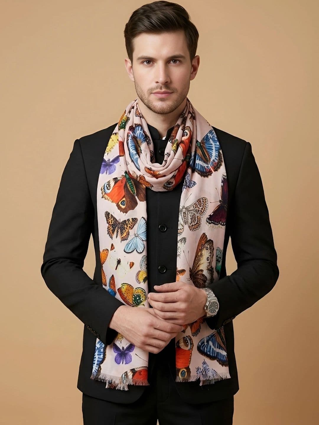 MUFFLY Men Printed Stole - view 1