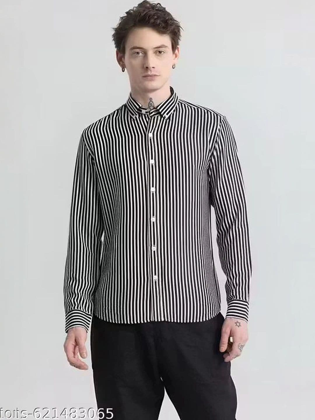 SEEWAYS Men Slim Fit Striped Casual Shirt - view 1