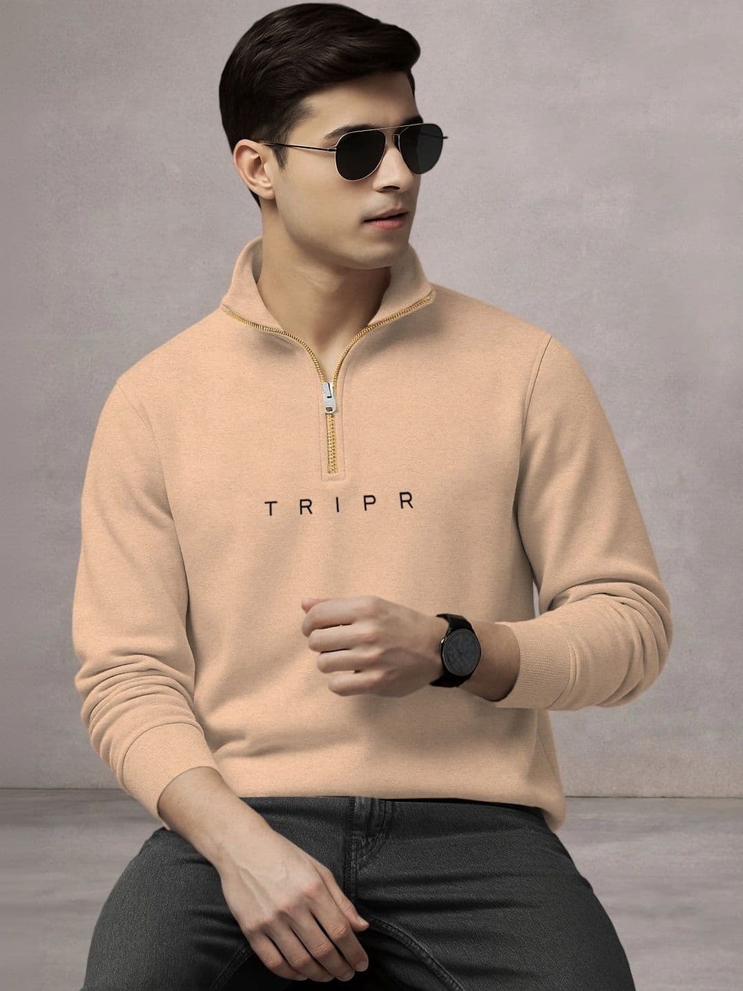 TRIPR Men Typography Pullover - view 1