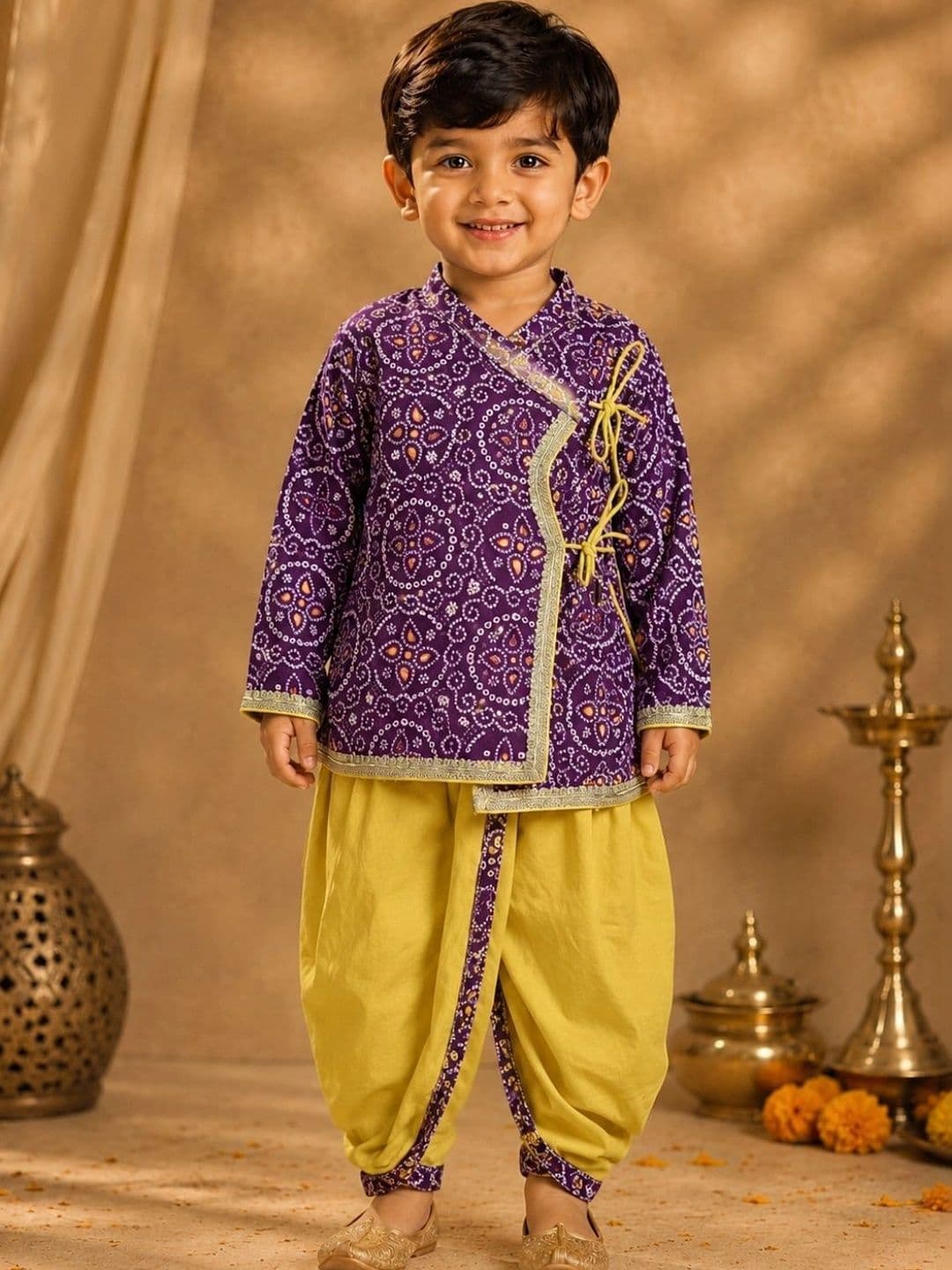 KALINI Boys Printed Dhoti Pants - view 1