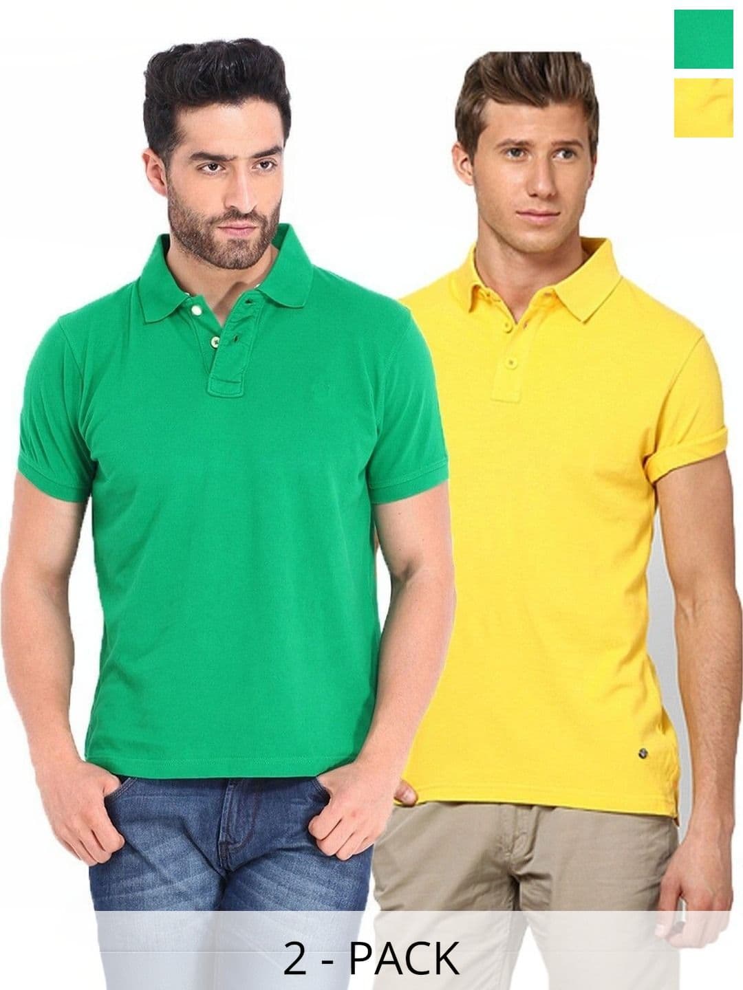 KETEX Men Pack of 2 Polo Collar T-Shirts - view 1