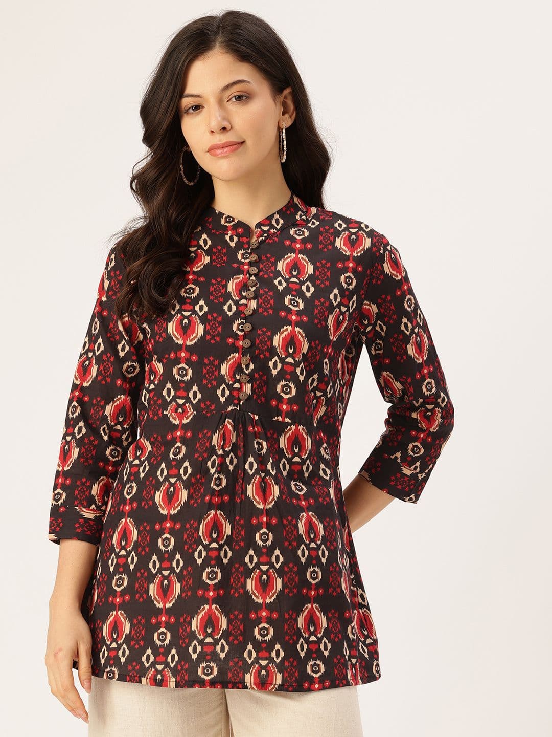 FERANOID Printed Pure Cotton Blend Kurti - view 1