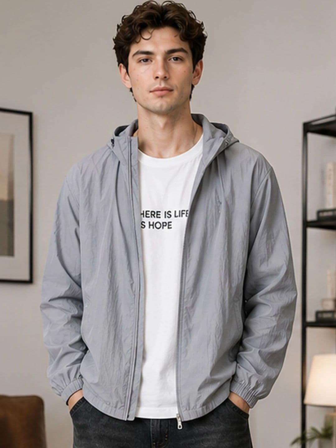 StyleCast Men Lightweight Woven Jacket - view 1